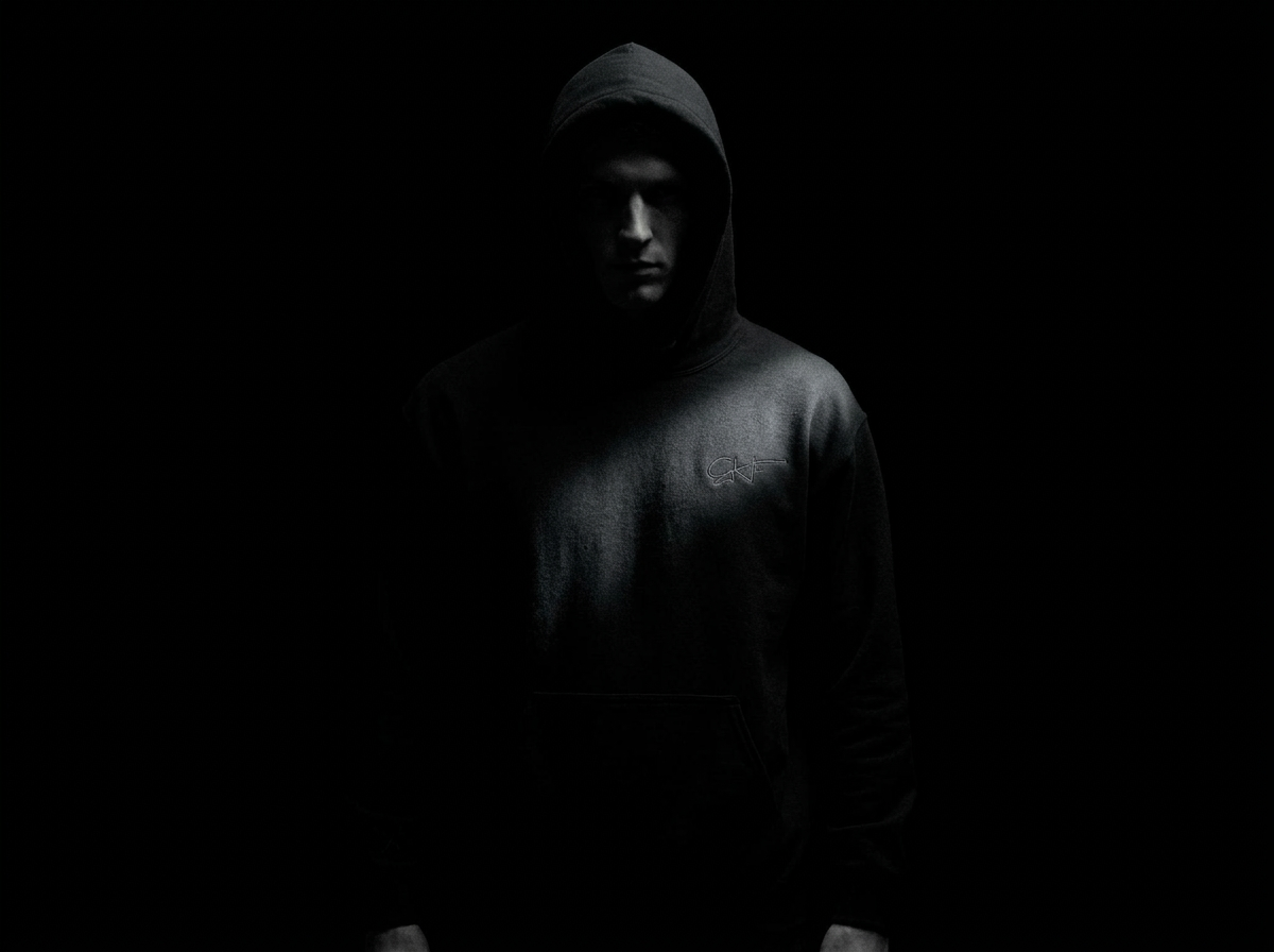 Blackout Embroidered Hoodie