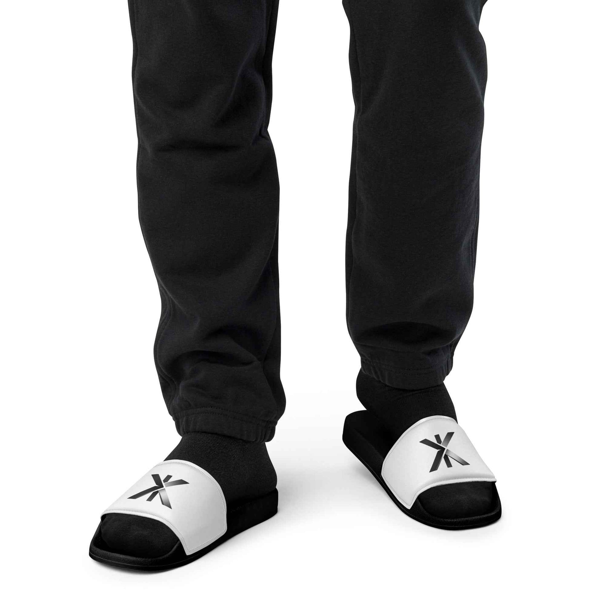 Foundation Asterisk Slides - White / Black Sole