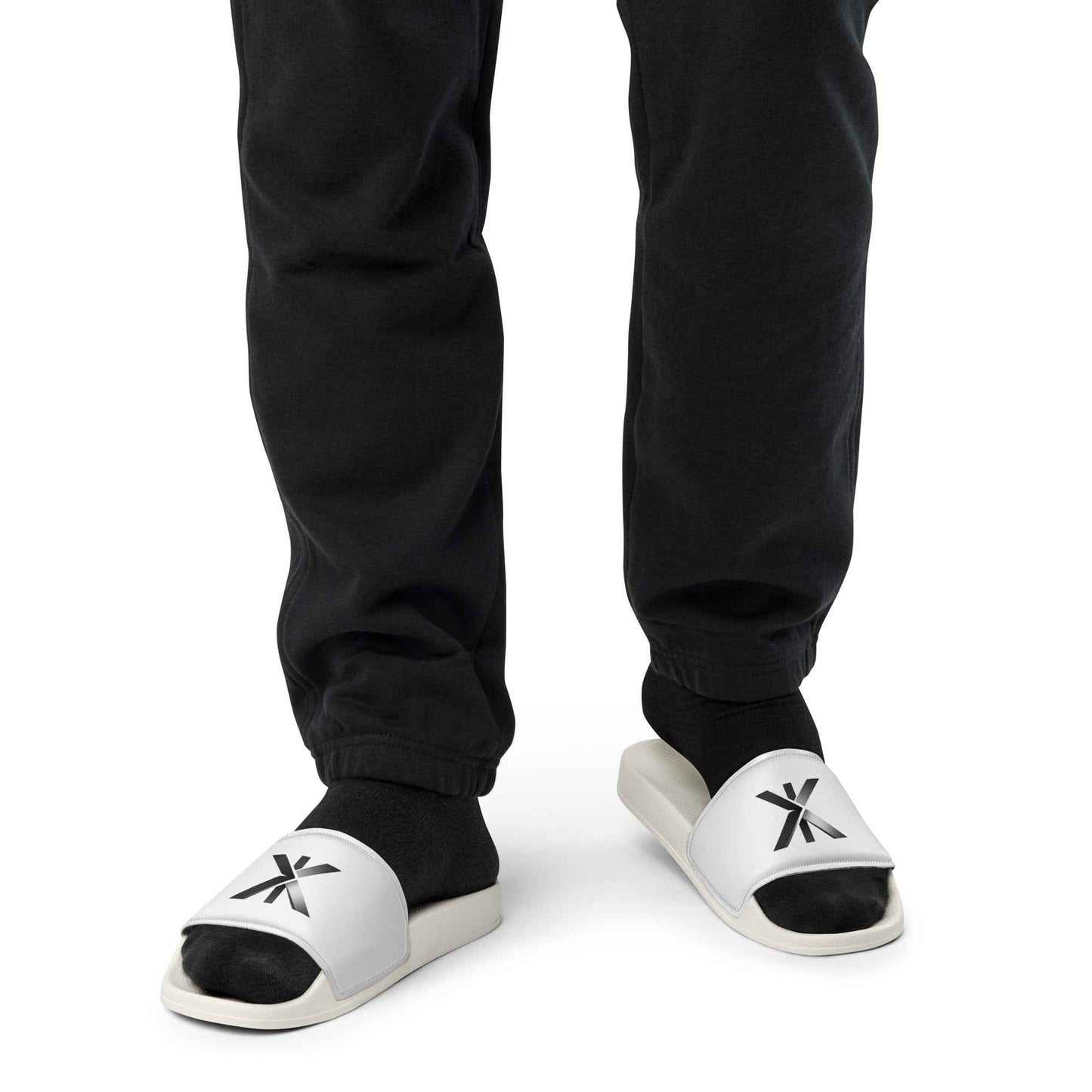 Foundation Asterisk Slides - White / Black Sole